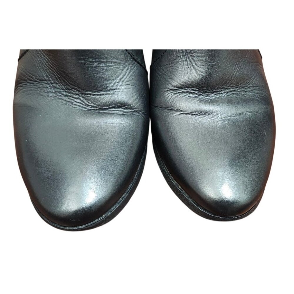 Frye - Nora Zip Short Ankle Leather Boots Black Women's Size US 8.5M - Picture 5 of 15